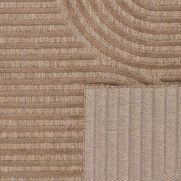 Tapis intérieur extérieur en polypropylène Fira 986 beige - NAZ-0992