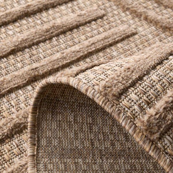 Tapis intérieur extérieur en polypropylène Fira 986 beige - 39,90