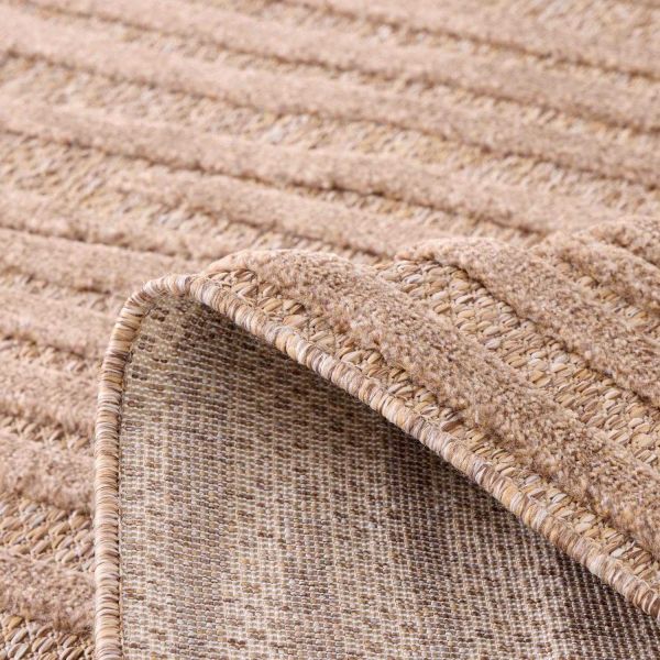 Tapis intérieur extérieur en polypropylène Fira 990 beige - 54,90