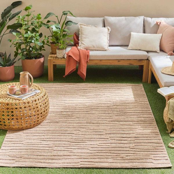 Tapis intérieur extérieur en polypropylène Fira 990 beige - 5