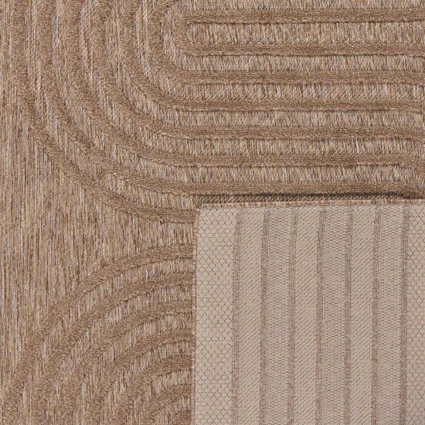 Tapis intérieur extérieur en polypropylène Fira 987 beige - NAZ-1027