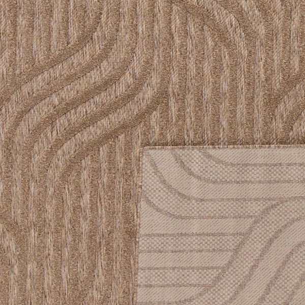 Tapis intérieur extérieur en polypropylène Fira 989 beige - NAZ-1100