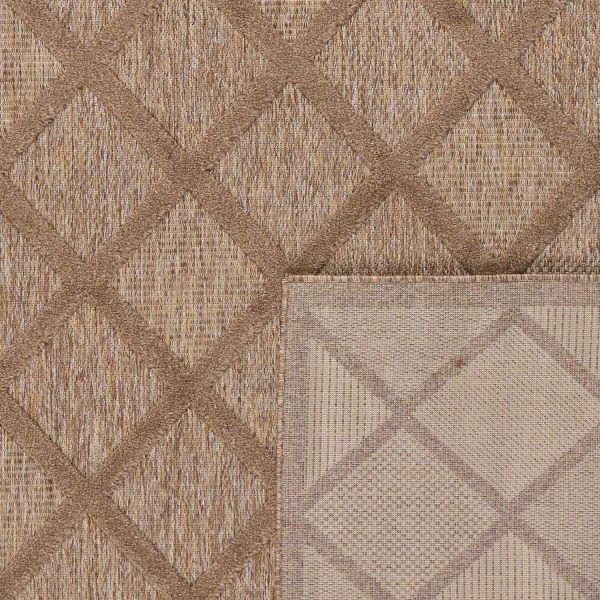 Tapis intérieur extérieur en polypropylène Fira 991 beige - NAZ-1169