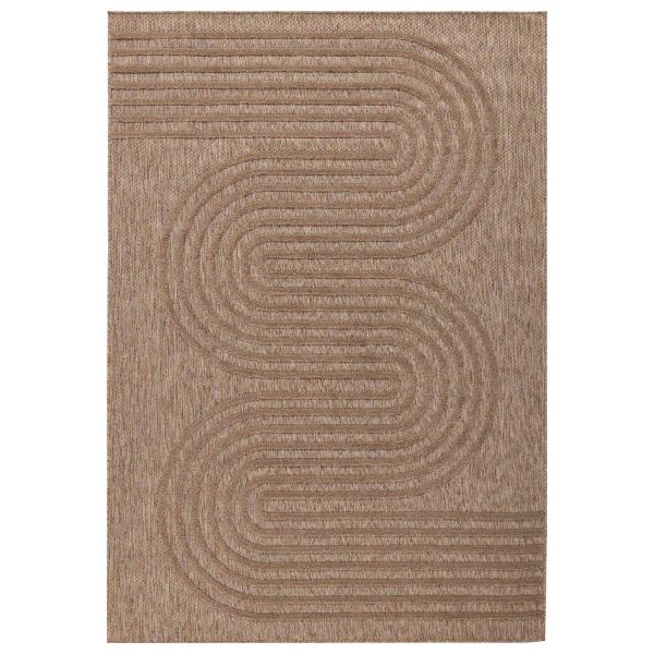 Tapis intérieur extérieur en polypropylène Fira 987 beige