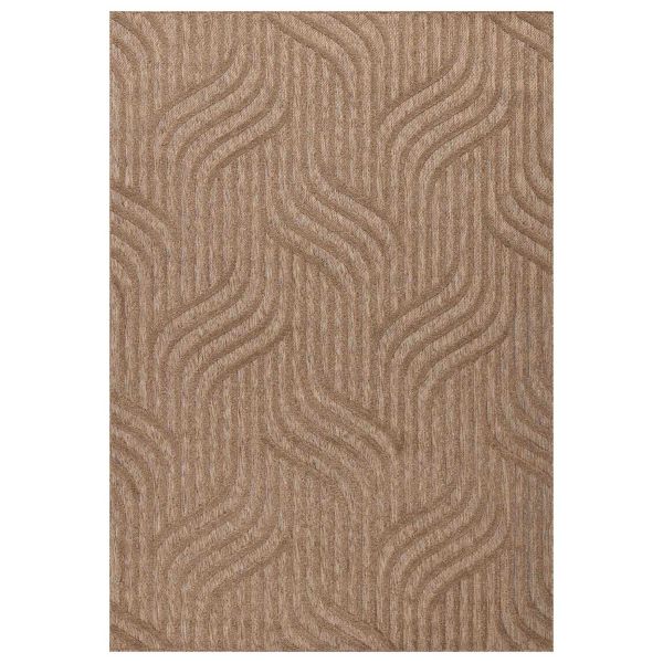 Tapis intérieur extérieur en polypropylène Fira 989 beige