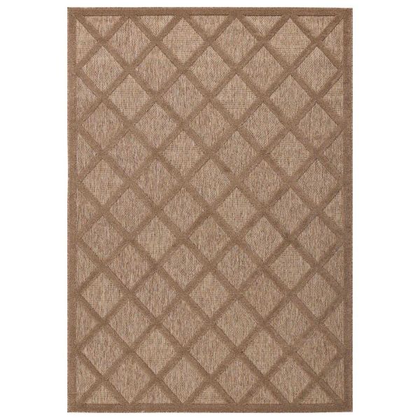Tapis intérieur extérieur en polypropylène Fira 991 beige