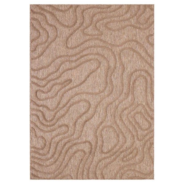 Tapis intérieur extérieur en polypropylène Fira 988 beige