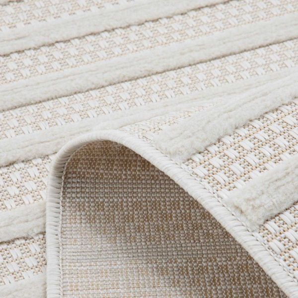 Tapis intérieur extérieur en polypropylène Fira 986 blanc - 62,90