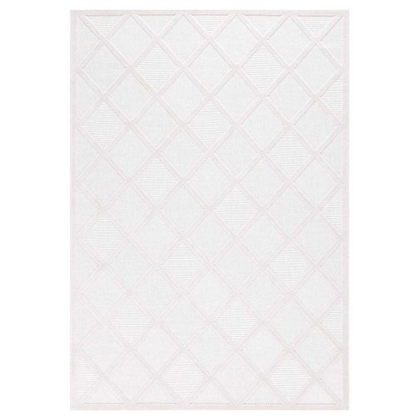 Tapis intérieur extérieur en polypropylène Fira 991 blanc