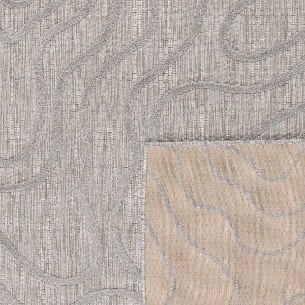 Tapis intérieur extérieur en polypropylène Fira 988 gris - NAZ-1068