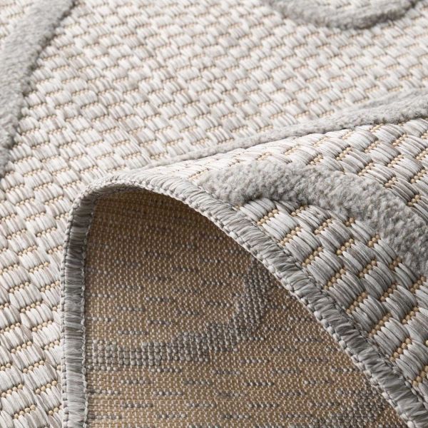 Tapis intérieur extérieur en polypropylène Fira 988 gris - 62,90