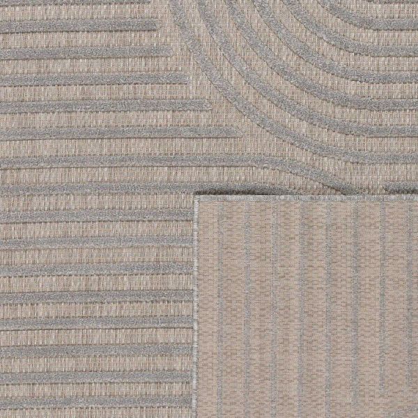 Tapis intérieur extérieur en polypropylène Fira 986 gris - NAZ-0999