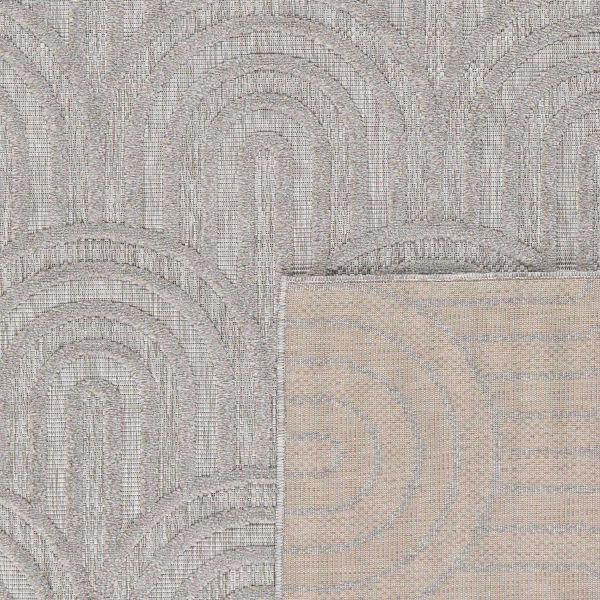 Tapis intérieur extérieur en polypropylène Fira 985 gris - NAZ-0963