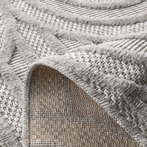 Tapis intérieur extérieur en polypropylène Fira 985 gris - 62,90