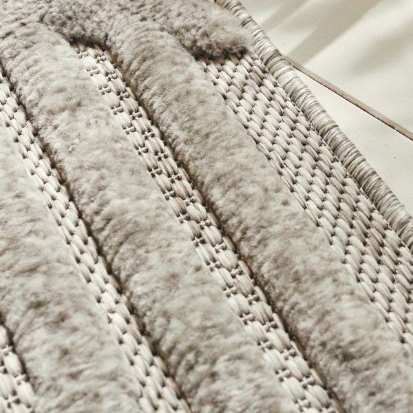 Tapis intérieur extérieur en polypropylène Fira 989 gris - 92,90