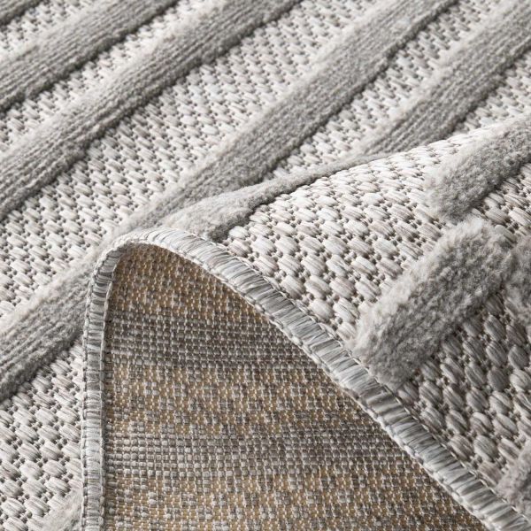 Tapis intérieur extérieur en polypropylène Fira 990 gris - 39,90