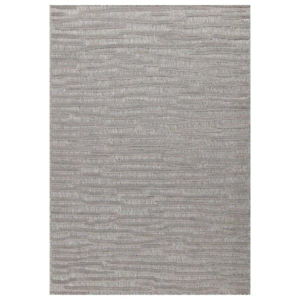 Tapis intérieur extérieur en polypropylène Fira 990 gris