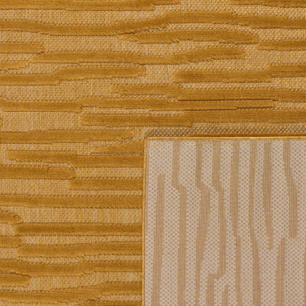 Tapis intérieur extérieur en polypropylène Fira 990 jaune - NAZ-1154