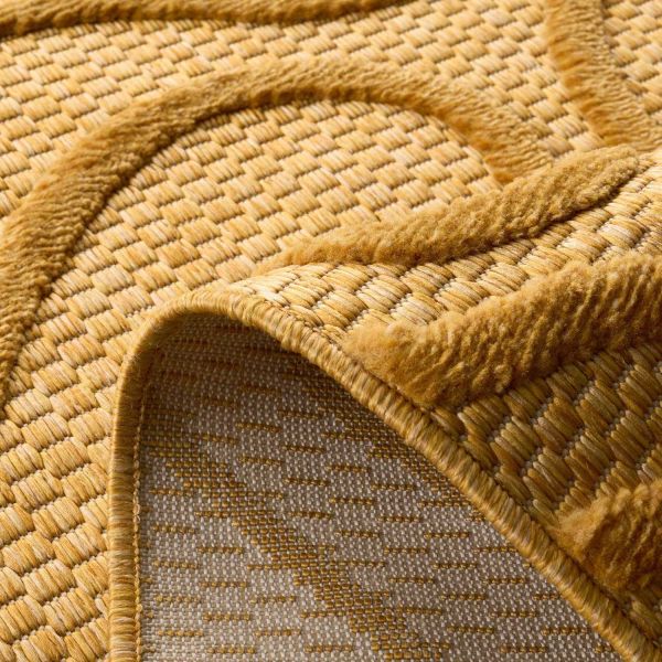 Tapis intérieur extérieur en polypropylène Fira 988 jaune - 62,90