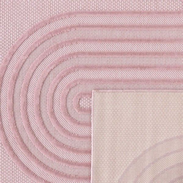 Tapis intérieur extérieur en polypropylène Fira 987 rose - NAZ-1056