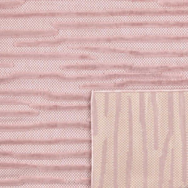 Tapis intérieur extérieur en polypropylène Fira 990 rose - NAZ-1158