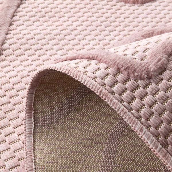 Tapis intérieur extérieur en polypropylène Fira 988 rose - 92,90