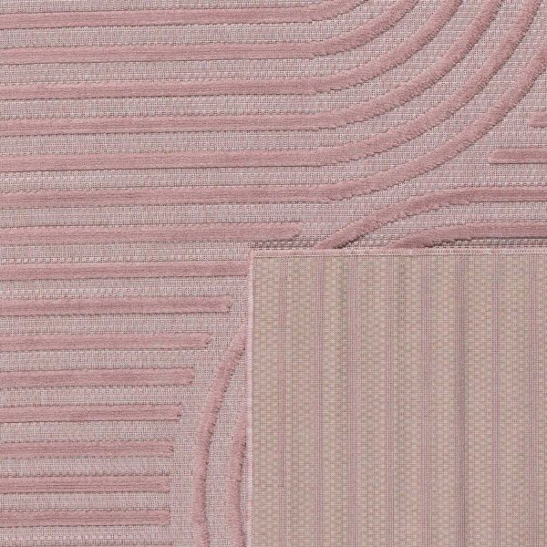 Tapis intérieur extérieur en polypropylène Fira 986 rose - NAZ-1021