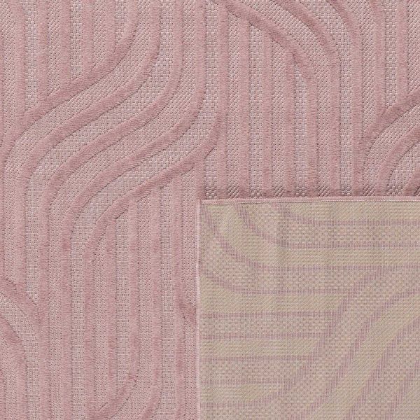Tapis intérieur extérieur en polypropylène Fira 989 rose - NAZ-1126
