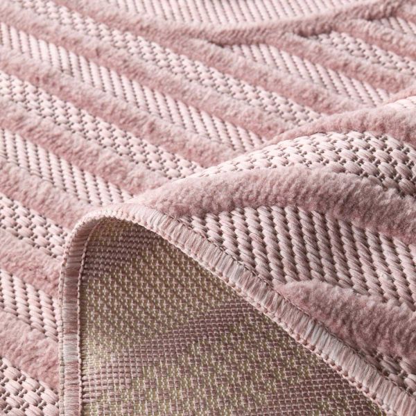 Tapis intérieur extérieur en polypropylène Fira 989 rose - 139