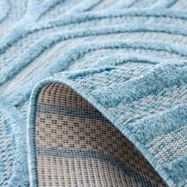 Tapis intérieur extérieur en polypropylène Fira 985 turquoise - 54,90