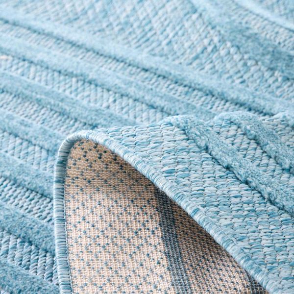 Tapis intérieur extérieur en polypropylène Fira 987 turquoise - 92,90