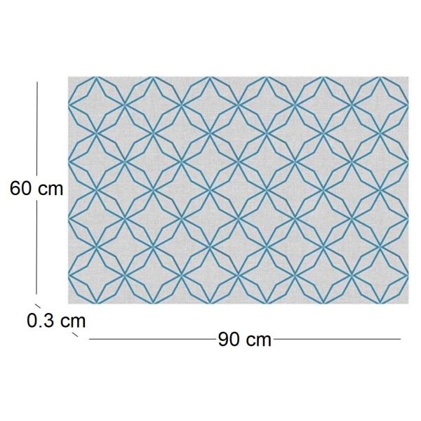 Tapis intérieur extérieur rosace 60 x 90 cm - CON-0154