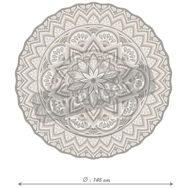 Tapis intérieur extérieur en vinyle Mandala - MATTEO
