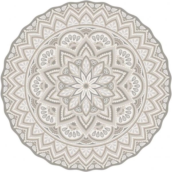 Tapis intérieur extérieur en vinyle Mandala