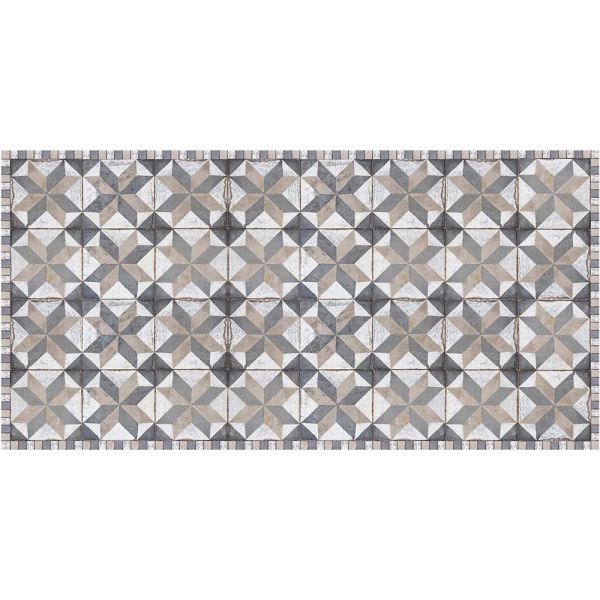 Tapis intérieur extérieur en vinyle carreaux de ciment