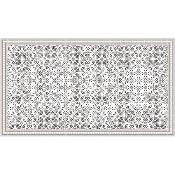 Tapis intérieur extérieur en vinyle carreaux marocains