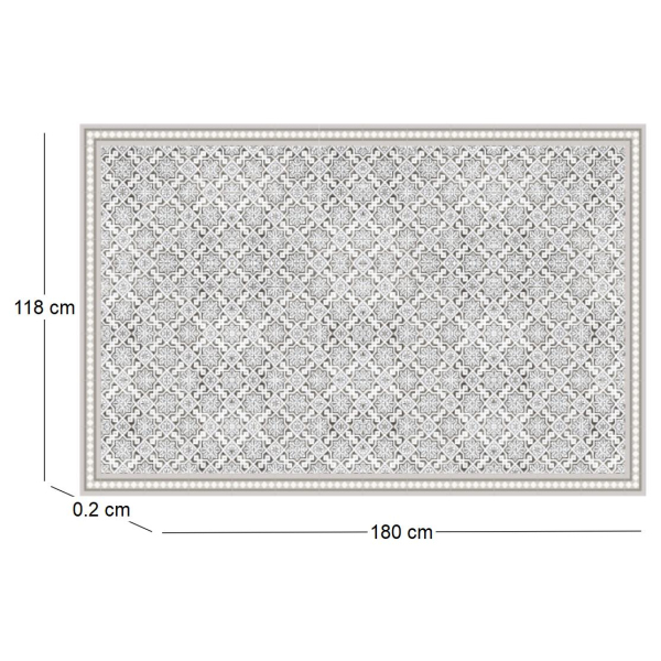 Tapis intérieur extérieur en vinyle carreaux marocains - 98,77