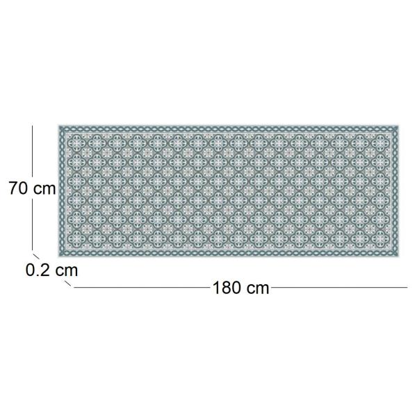 Tapis intérieur extérieur en vinyle carreaux portuguais - 70,31