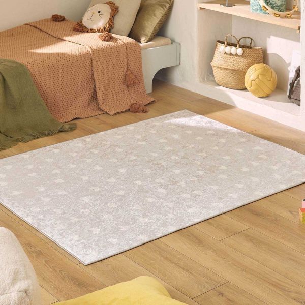 Tapis intérieur à poils courts Alix 735 beige - NAZ-0863