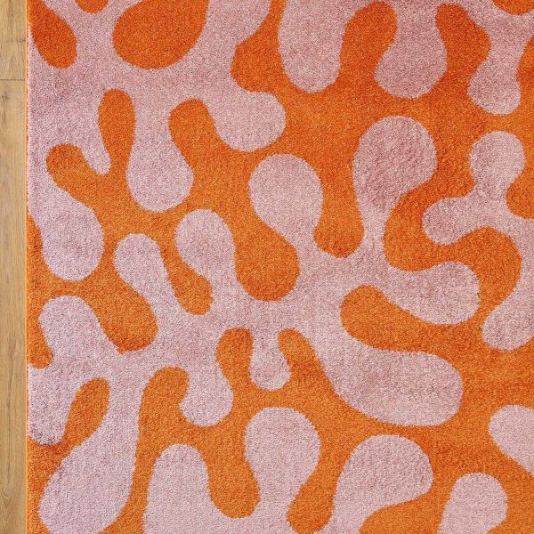 Tapis intérieur à poils longs Swing 384 rose - 5