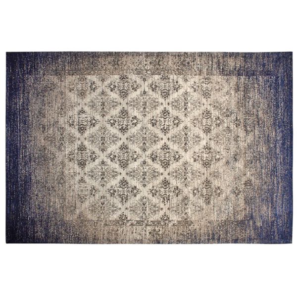 Tapis jacquard bleu
