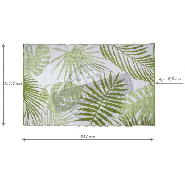 Tapis de jardin en polypropylène feuilles jungle - 5