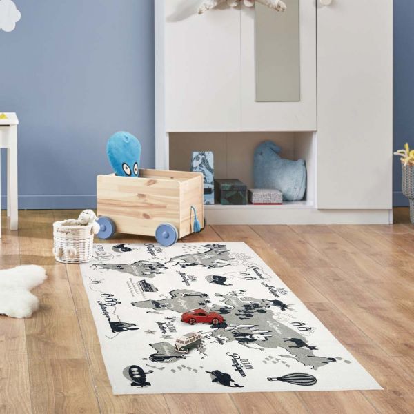 Tapis jeu enfant en coton 140x70 cm - THE HOME DECO FACTORY