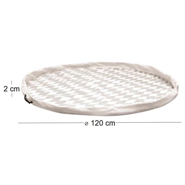 Tapis de jeux refermable et transportable 120 cm - 15,94