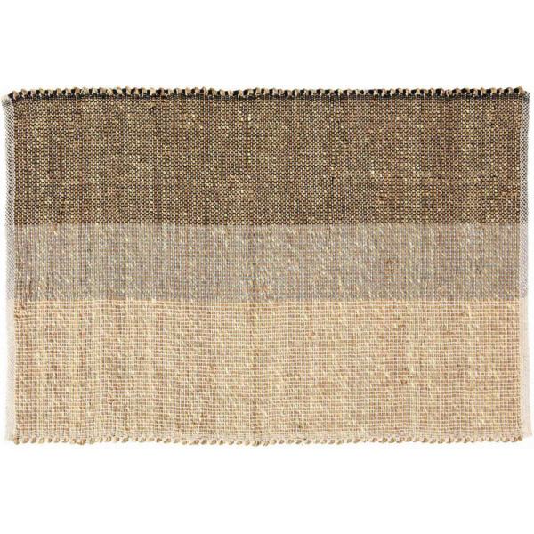 Tapis en jonc de mer Karan Carbone