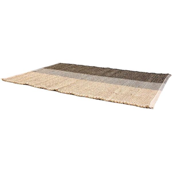 Tapis en jonc de mer Karan Carbone - SDE-0845