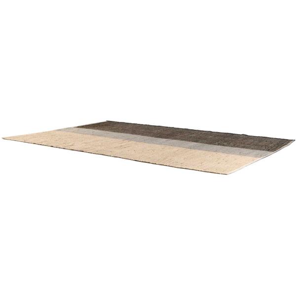 Tapis en jonc de mer Karan Carbone - SDE-0846