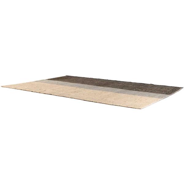Tapis en jonc de mer et coton carbone Karan - SDE-0892