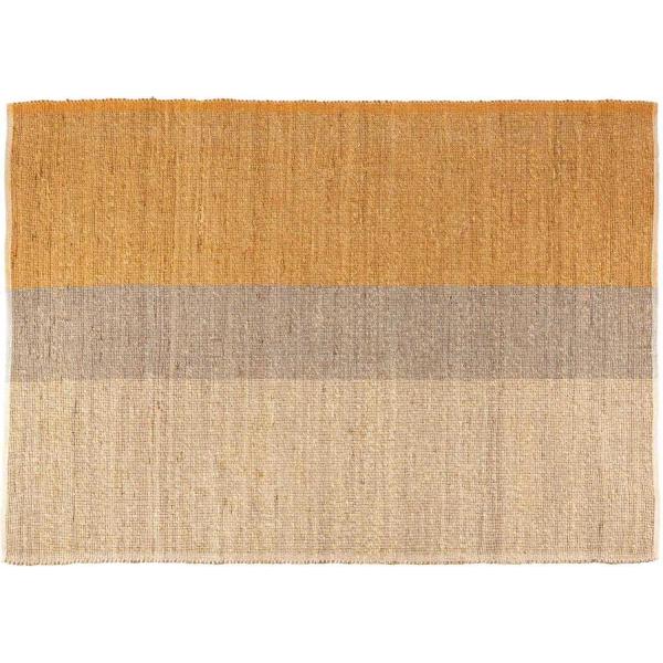 Tapis en jonc de mer et coton mirabelle Karan