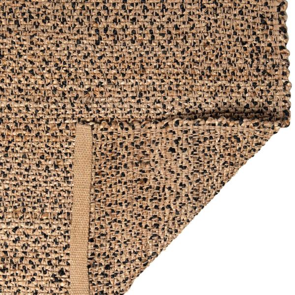 Tapis en jute et coton Elliot carbone - VIVARAISE